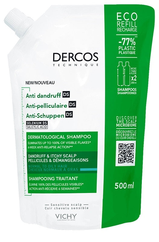 DERCOS ECO ANTI-DANDRUFF SHAMPOO REFILL 500 ML