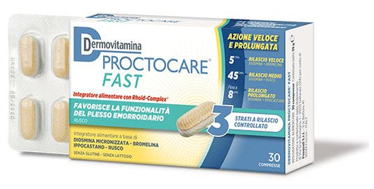 DERMOVITAMINA PROCTOCARE FAST 30 TABLETS