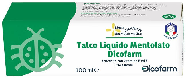 DICOFARM MENTHOLATED LIQUID TALC 100 ML
