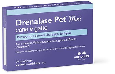 DRENALASE PET MINI DOG CAT 20 TABLETS