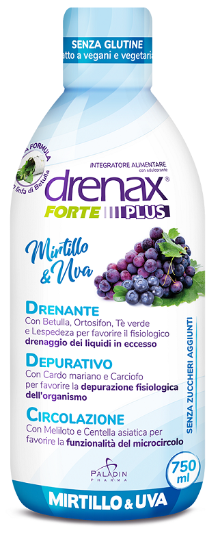 DRENAX FORTE PLUS ORIGINALE CON MIRTILLO E UVA 750 ML