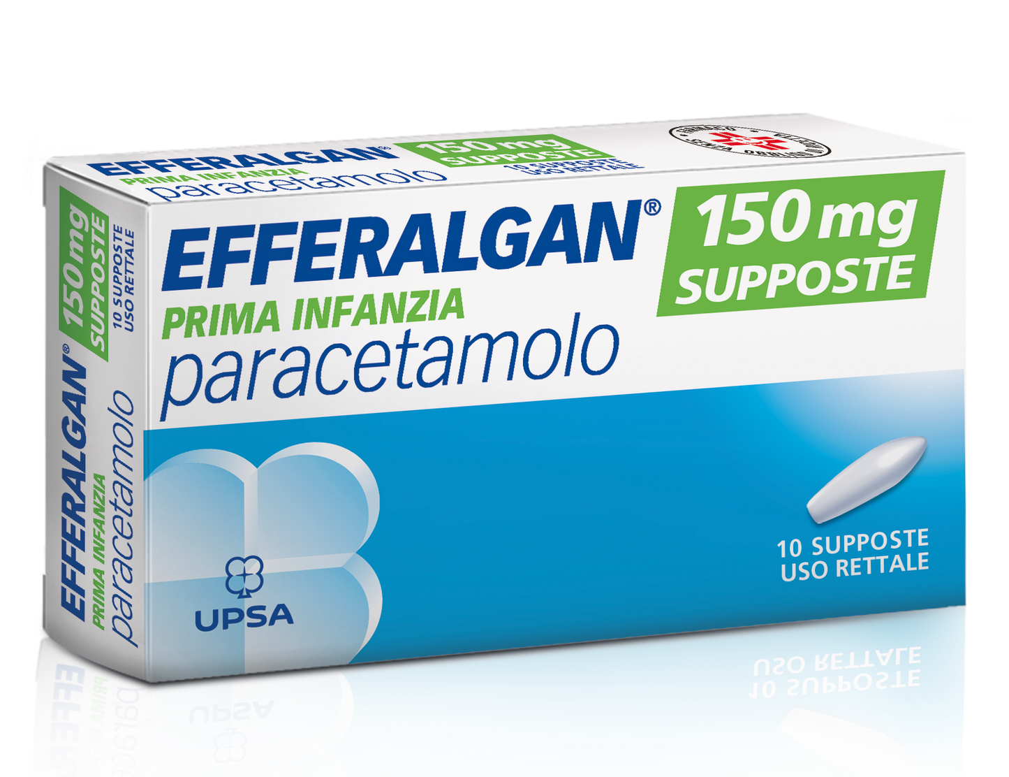 EFFERALGAN PRIMA INFANZIA 150 MG SUPPOSTE 10 SUPPOSTE
