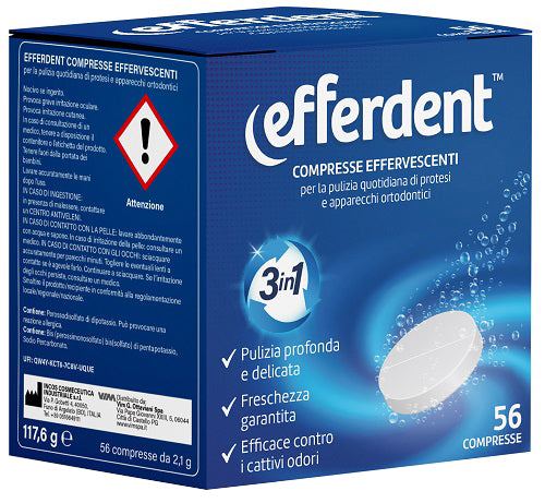 EFFERDENT 56 EFFERVESCENT TABLETS