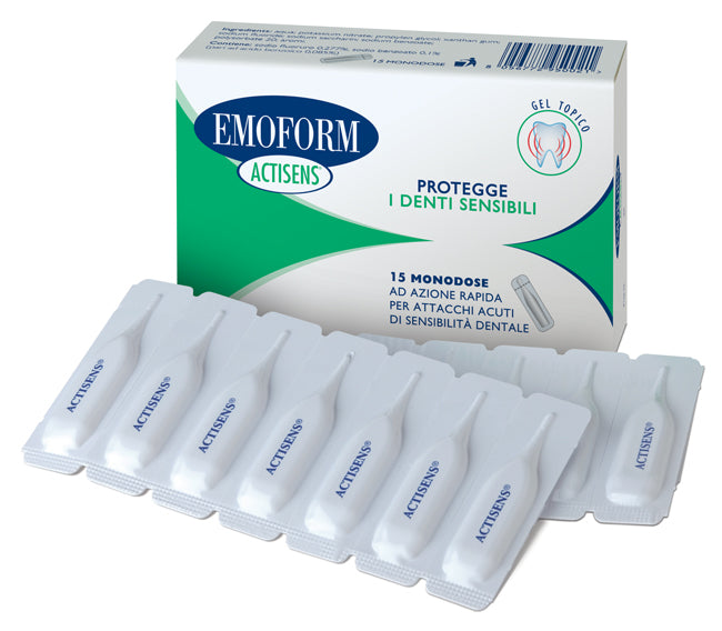 EMOFORM ACTISENS GEL 15 VIALS OF 2 ML