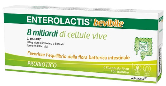 ENTEROLACTIS BEVIBILE 6 FLACONCINI X 10 ML