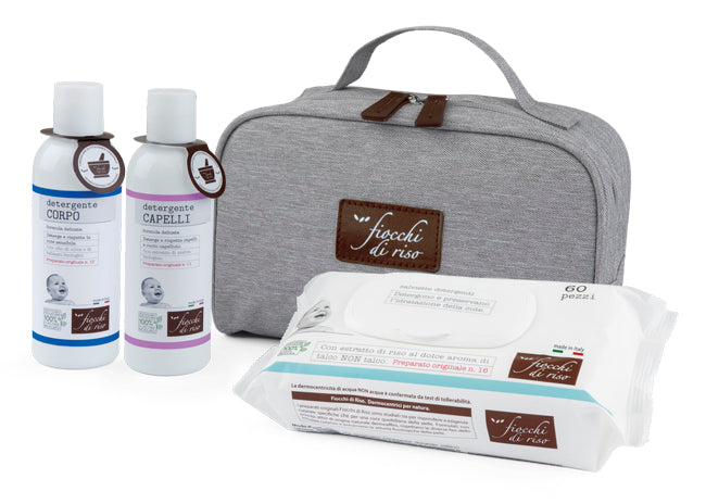 RICE FLAKES BATH SET 1 BODY CLEANSER 200 ML + 1 HAIR CLEANSER 200 ML + WATER-FREE WIPES 60 PIECES + BEAUTY