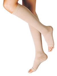 GAMBALETTO TERAPEUTICO DUALSAN A COMPRESSIONE DECRESCENTE KKL1 PUNTA APERTA BEIGE UNISEX 2 1 PAIO