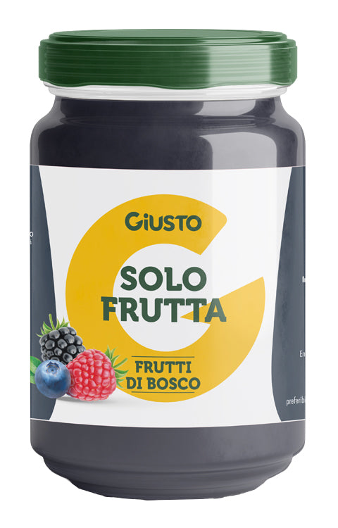 GIUSTO SOLO FRUTTA CONFETTURA FRUTTI DI BOSCO 220 G