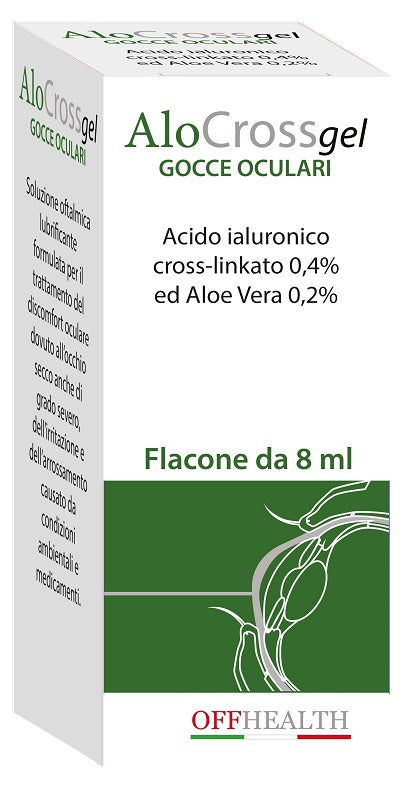 ALOCROSS EYE DROPS CROSS-LINKED HYALURONIC ACID 0.2% AND ALOE VERA 8 ML