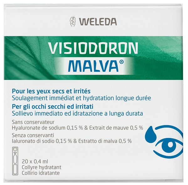 VISIODORON MALVA EYE DROPS 20 SINGLE-DOSE 0.4 ML DROPS