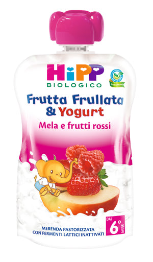 HIPP ORGANIC FRUIT BLEED YOGURT APPLE RED BERRIES 90 G