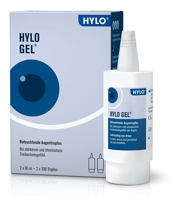 HYLO GEL EYE DROPS 2 10 ML BOTTLES