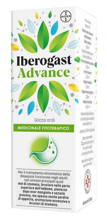 IBEROGASTADVANCE ORAL DROPS LIQUID 1 GLASS BOTTLE OF 100 ML WITH DROPPER APPLICATOR