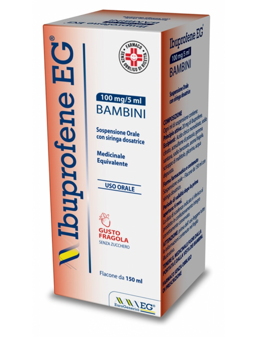 IBUPROFENE EG BAMBINI 100MG/5ML SOSPENSIONE ORALE