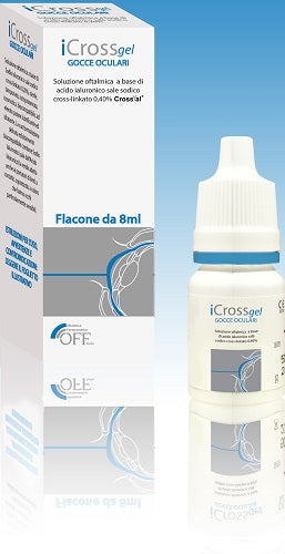 ICROSS GEL EYE DROPS CROSS-LINKED HYALURONIC ACID 0.4% 8 ML
