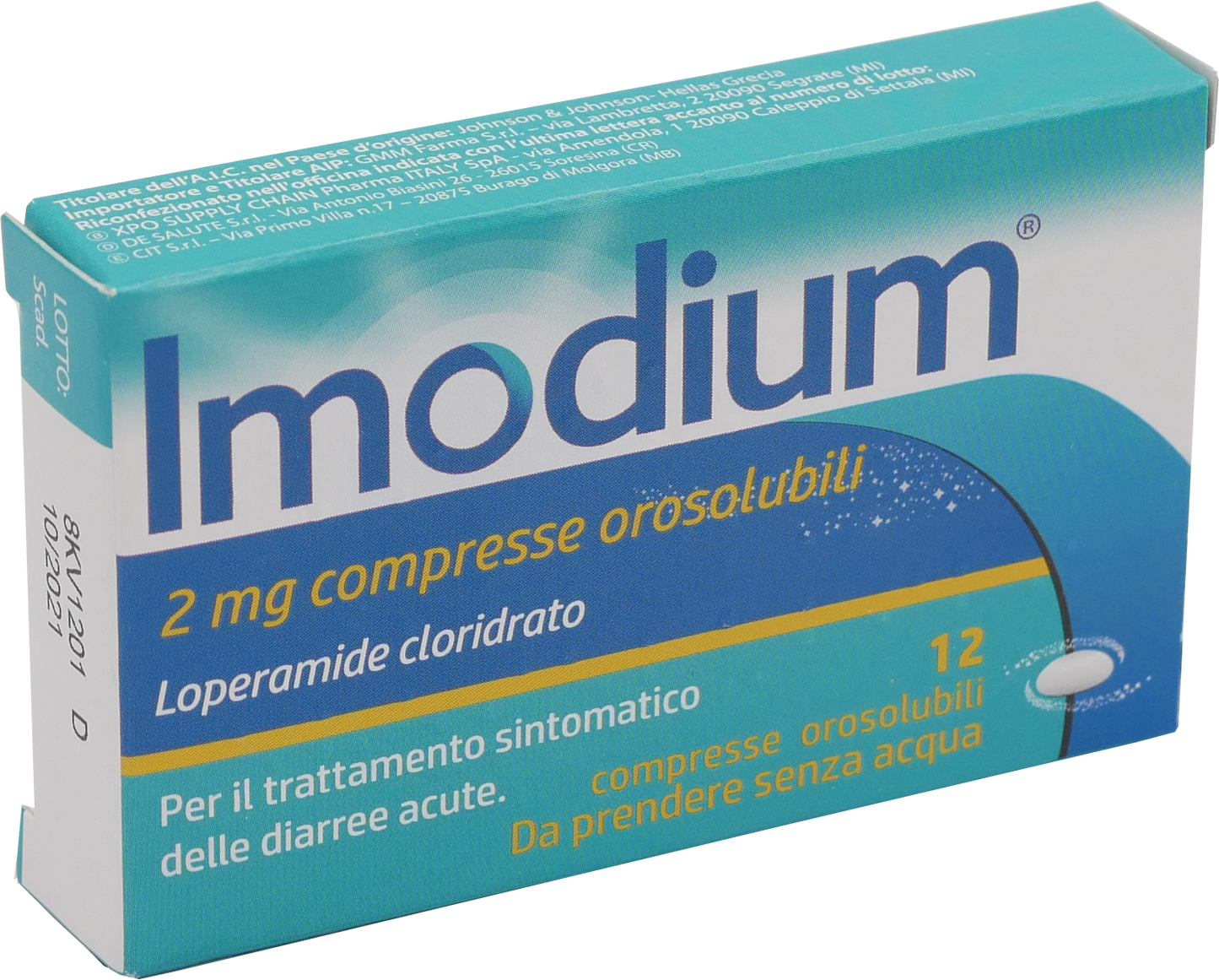 IMODIUM 2 MG OROSOLUBLE TABLETS 12 TABLETS