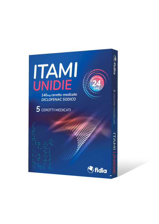 ITAMI UNIDIE 140 MG MEDICATED PATCH 5 PATCHES IN PAPER/PE/AL/EAA SACHET