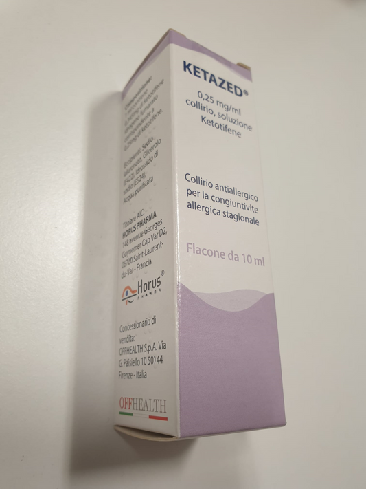 KETAZED 0.25 MG/ML EYE DROPS SOLUTION 1 10 ML HDPE BOTTLE WITH DROPPER