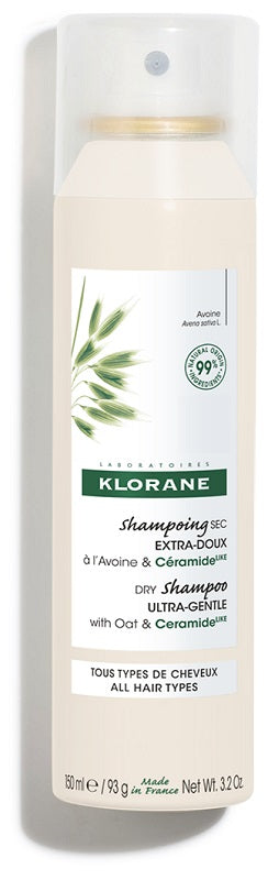 KLORANE SHAMPOO SECCO EXTRA DELICATO AVENA&CERAMIDE TUTTI I TIPI DI CAPELLI SPRAY 150 ML