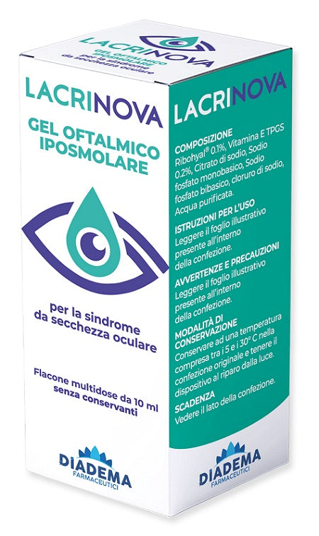 LACRINOVA HYPOSMOLAR OPHTHALMIC GEL TB 10 ML