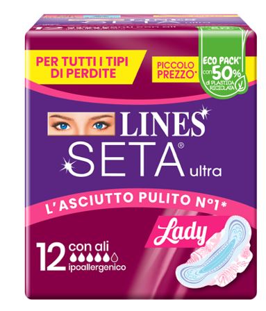 LINES SETA ULTRA ASSORBENTI LADY ALI DWCT 12 PEZZI