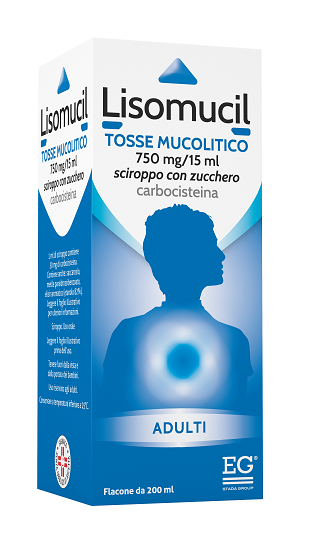 LISOMUCIL TOSSE MUCOLITICO 750 MG/15 ML SCIROPPO