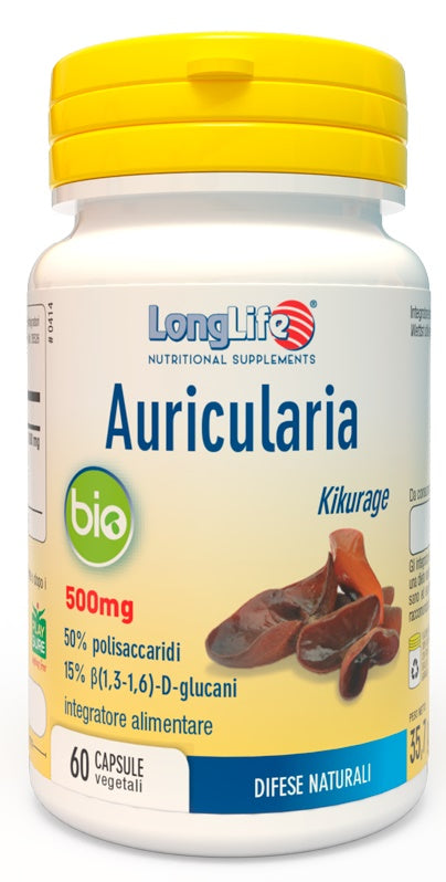 LONGLIFE AURICULARIA BIO 60 CAPSULES