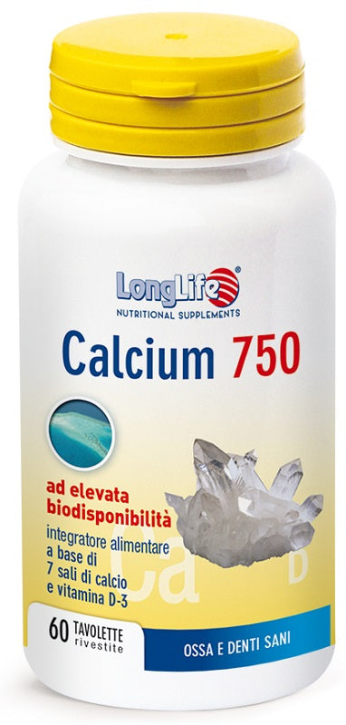 LONGLIFE CALCIUM 750 MG 60 TABLETS