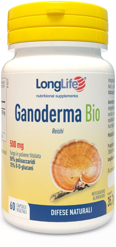 LONGLIFE GANODERMA ORGANIC 60 CAPSULES