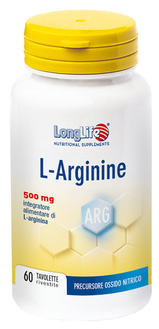 LONGLIFE L-ARGININE 60 COATED TABLETS OF 900 MG