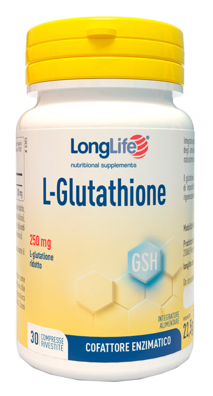 LONGLIFE L-GLUTATHIONE 250 MG 30 TABLETS
