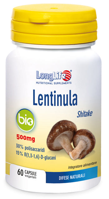 LONGLIFE LENTINULA BIO 60 VEGETABLE CAPSULES OF 595 MG