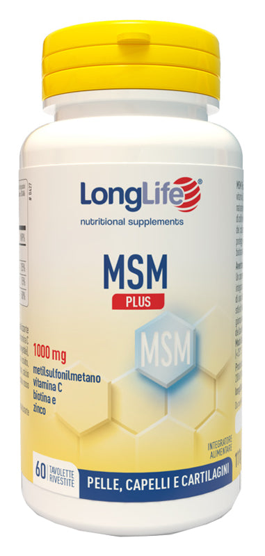 LONGLIFE MSM PLUS 60 COATED TABLETS OF 1.85 G