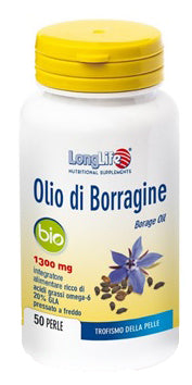 LONGLIFE ORGANIC BORAGE OIL 50 GELATIN PEARLS
