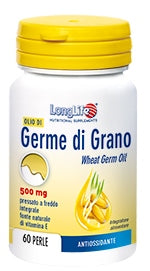LONGLIFE WHEAT GERM OIL 60 GELATIN PEARLS