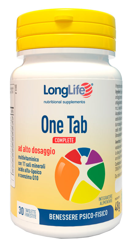 LONGLIFE ONE TAB COMPLETE 30 COATED TABLETS