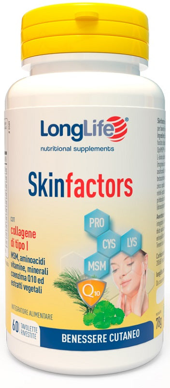 LONGLIFE SKIN FACTORS 60 TAVOLETTE RIVESTITE