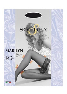 MARILYN 140 SHEER CALZA AUTOREGGENTE NERO 3