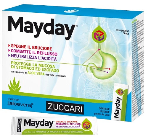 MAYDAY MINT ORAL SUSPENSION 12 SACHETS 10 ML