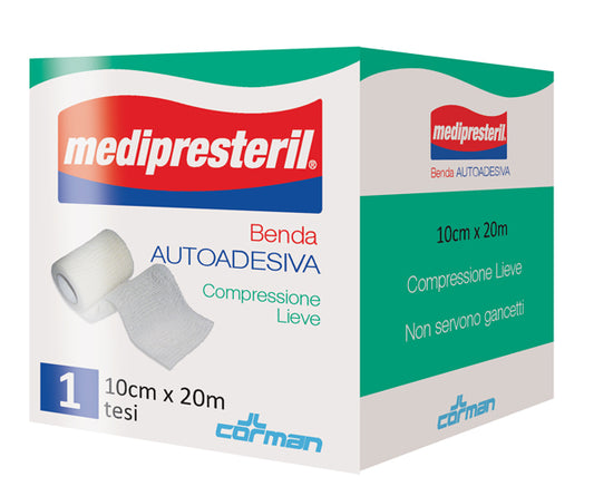 MEDIPRESTERIL BENDA AUTOADESIVA 10X2000 CM 1 PEZZO