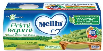 MELLIN OMOGENEIZZATO PRIMI LEGUMI 2 X 80 G