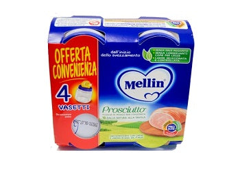 MELLIN OMOGENEIZZATO PROSCIUTTO 4 X 80G