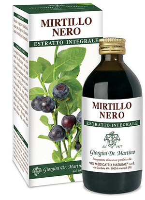 MIRTILLO NERO ESTRATTO INTEGRALE 200 ML