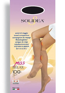 MISS RELAX 100 SHEER GAMBALETTO NERO 1