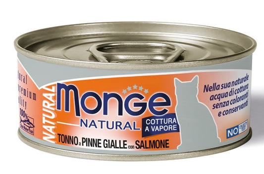 MONGE NATURAL QUALITY GATTO MONGE NATURAL TONNO DEL PACIFICO CON SALMONE 80 G