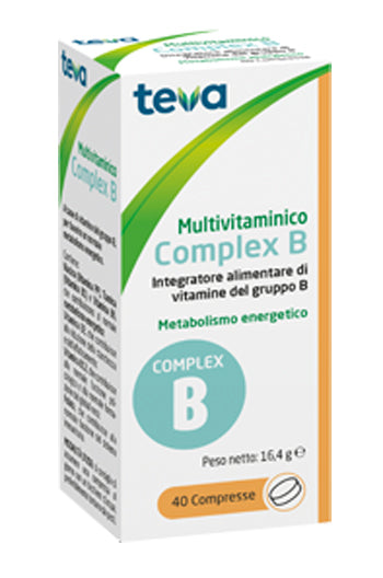 MULTIVITAMINICO COMPLEX B TEVA 40 COMPRESSE 16,4 G