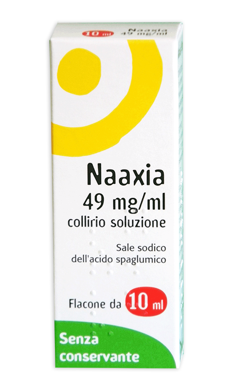 NAAXIA "49 MG/ML EYE DROPS, SOLUTION" 10 ML BOTTLE"