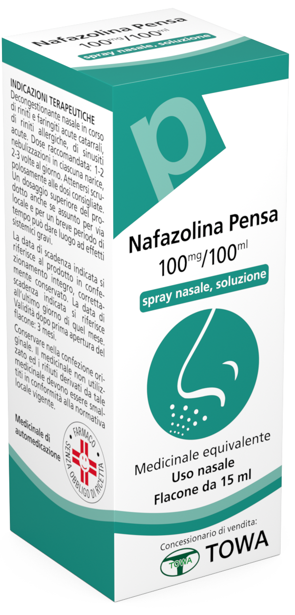 NAPHAZOLINE PE 1 MG/ML NASAL SPRAY SOLUTION 1 GLASS BOTTLE OF 15 ML