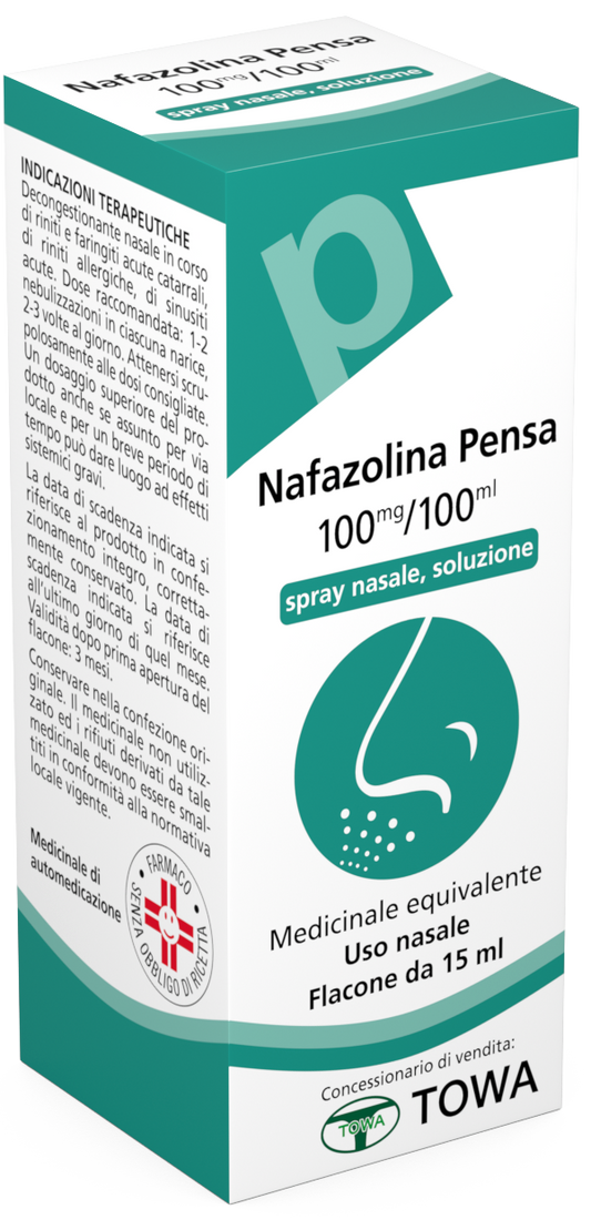 NAFAZOLINA PE 1 MG/ML SPRAY NASALE SOLUZIONE 1 FLACONE IN VETRO DA 15 ML