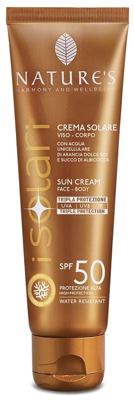 NATURE'S I SOLARI CREMA VISO CORPO SPF 50 75 ML EDIZIONE LIMITATA TRAVEL SIZE